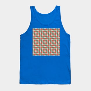 Geometric Hip Checkered Pattern Tank Top